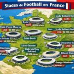 Carte des stades en France pour la Coupe du Monde de la FIFA 26