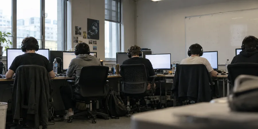 équipe esport entraînement